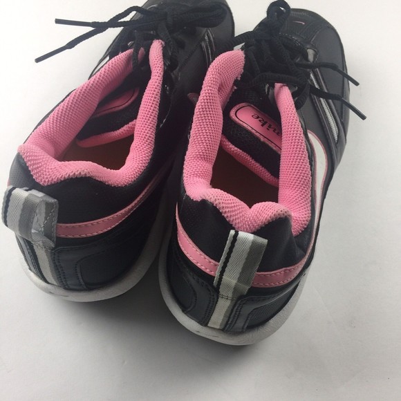 NIKE womens Football Cleats Size 10 Black Pink - Picture 2 of 5